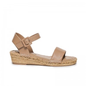 Bernardo Madrid Espadrille Kile Sandaler Dame Brune | LRV993IW