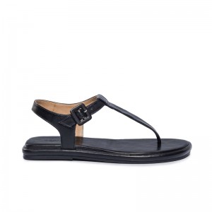 Bernardo Tucson T-Strap Flate Sandaler Dame Svarte | WHR3641ZX