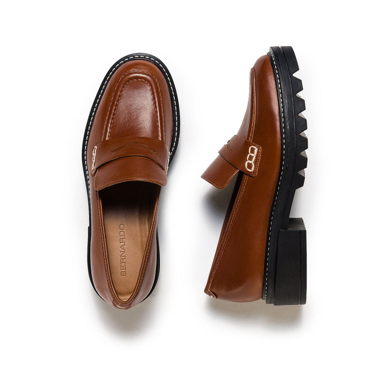 Bernardo Chandler Lug-Sole Loafers Dame Mørke Brune | MXB8063WW