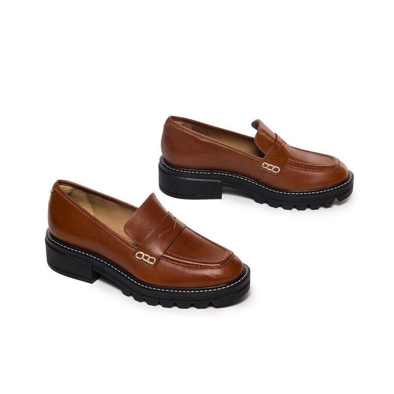 Bernardo Chandler Lug-Sole Loafers Dame Mørke Brune | MXB8063WW