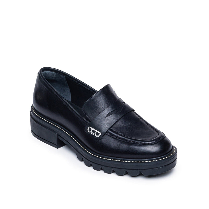 Bernardo Chandler Lug-Sole Loafers Dame Svarte | MON2641NX