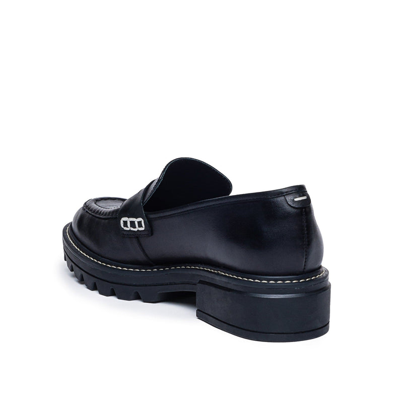 Bernardo Chandler Lug-Sole Loafers Dame Svarte | MON2641NX