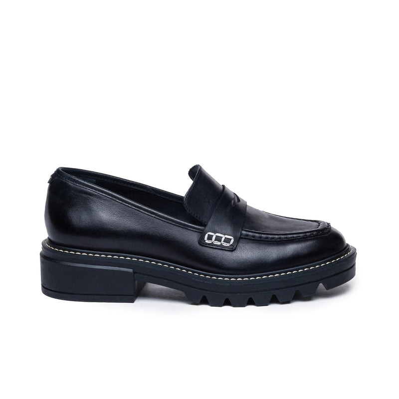 Bernardo Chandler Lug-Sole Loafers Dame Svarte | MON2641NX