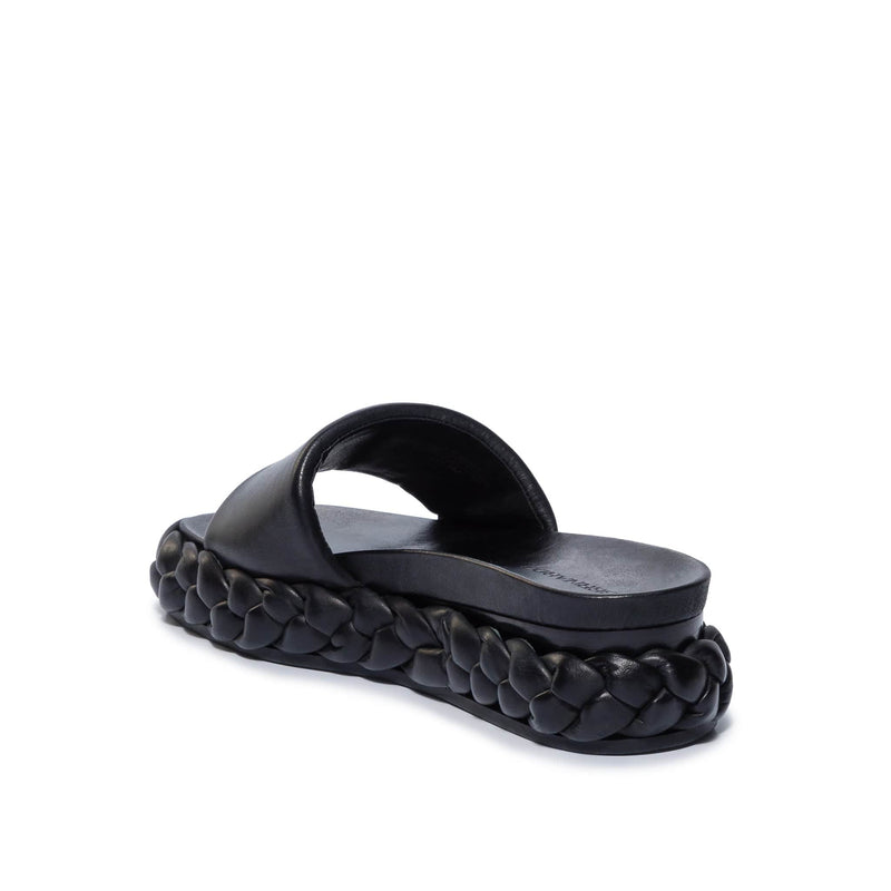 Bernardo Charleston Braided Slidesandaler Dame Svarte | HTG9050GU