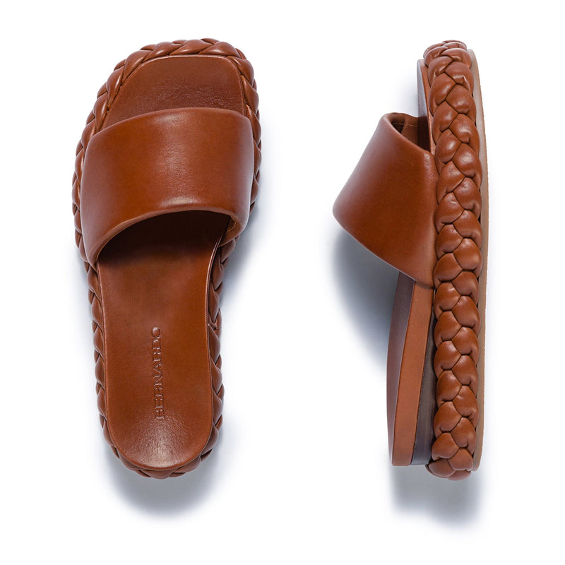 Bernardo Charleston Braided Slidesandaler Dame Sjokolade | LDC1671XU