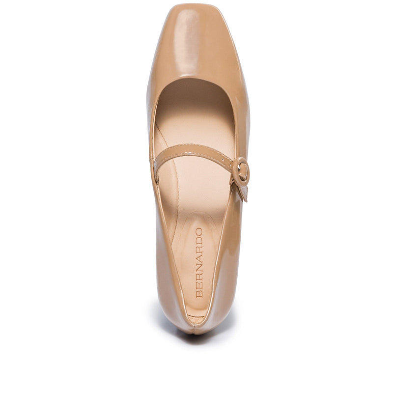 Bernardo Gabriela Mary Jane Ballerinasko Dame Beige | BMP8211CR