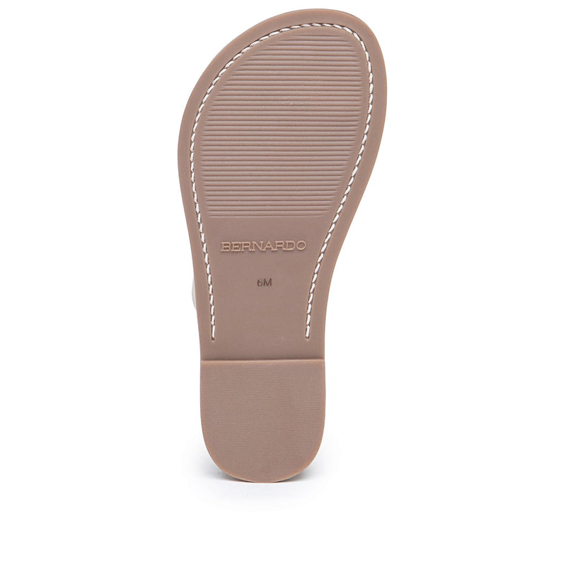 Bernardo Leia Thong Flate Sandaler Dame Gull | SIM4796YU