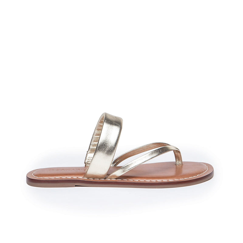 Bernardo Leia Thong Flate Sandaler Dame Gull | SIM4796YU