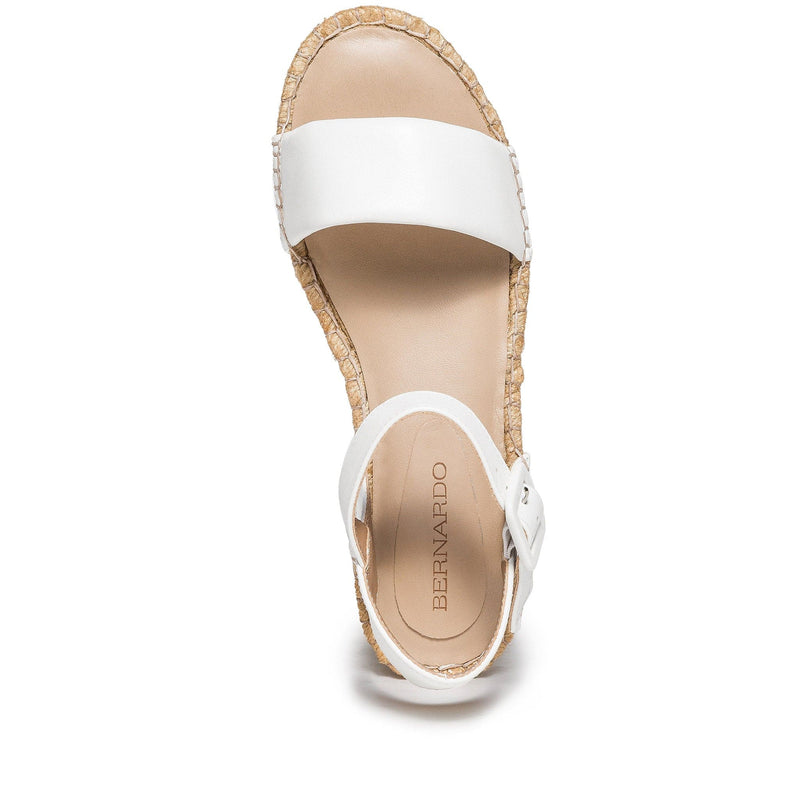 Bernardo Madrid Espadrille Kile Sandaler Dame Hvite | QUY8091ZO