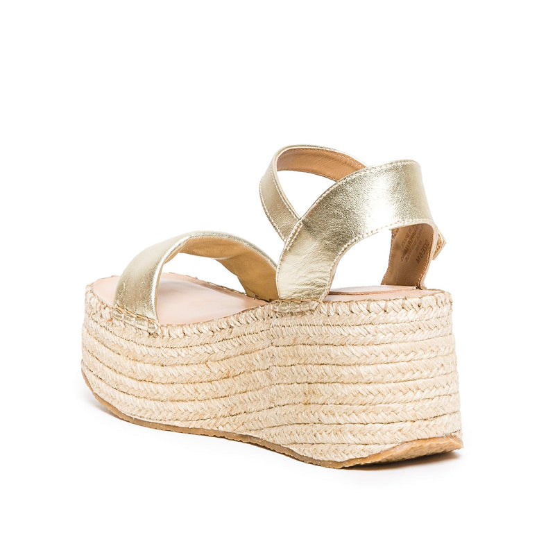 Bernardo Mallorca Espadrille Platåsandaler Dame Gull | CMU536SG