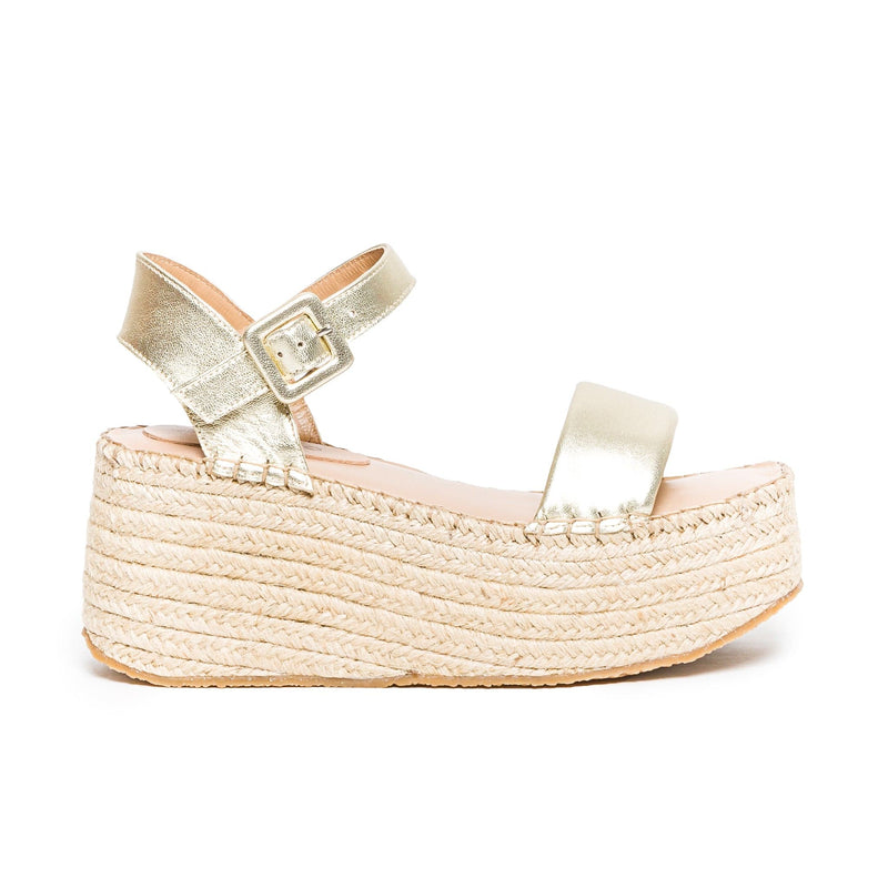 Bernardo Mallorca Espadrille Platåsandaler Dame Gull | CMU536SG