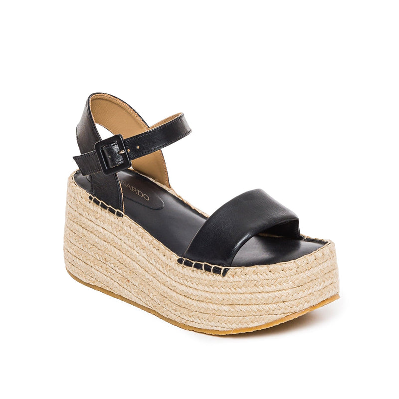 Bernardo Mallorca Espadrille Platåsandaler Dame Svarte | DCU10015YF