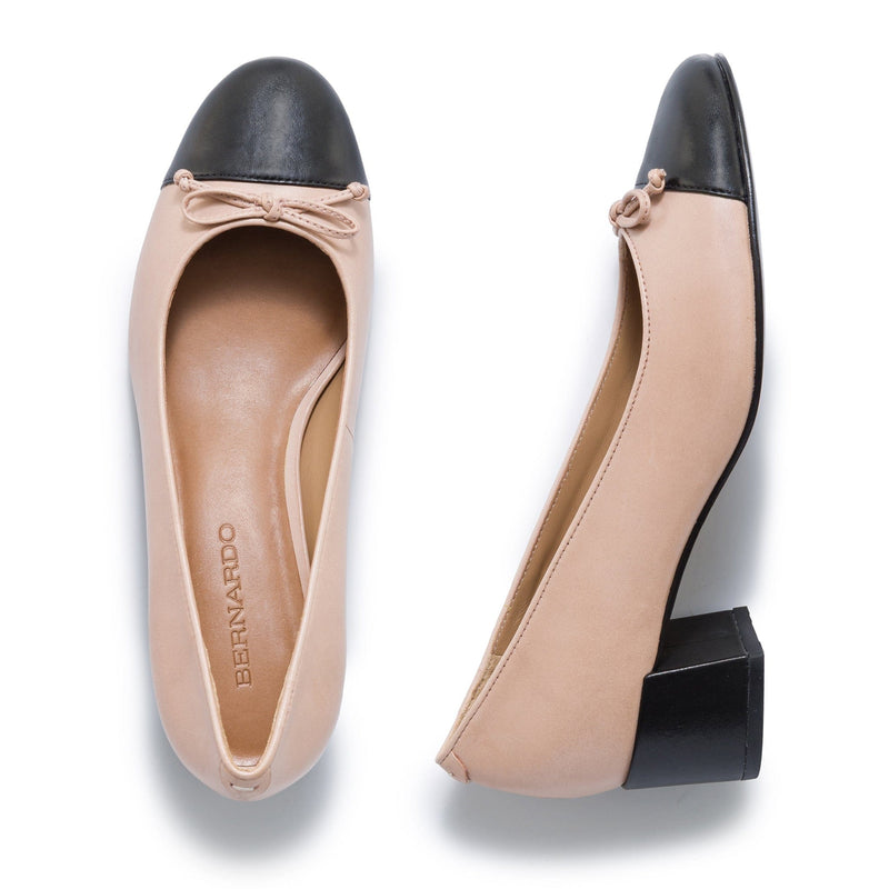 Bernardo Marisol Ballerina Pumps Dame Rosa Svarte | RAI3725GO