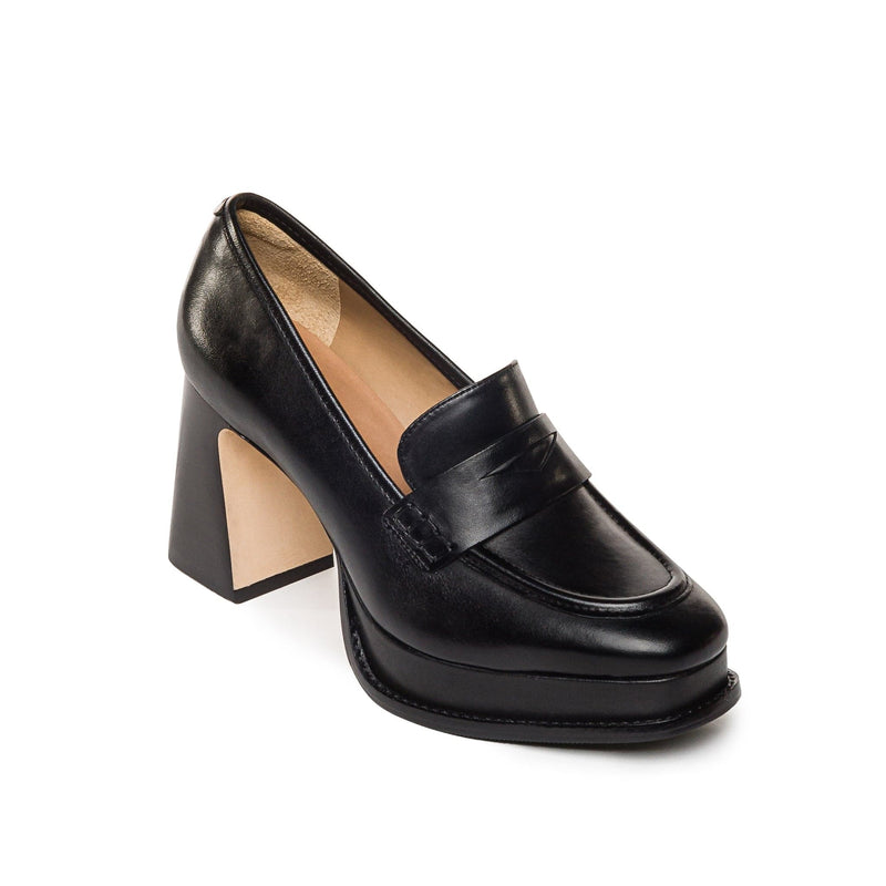 Bernardo Natalie Platform Loafers Dame Svarte | VXZ3966LO