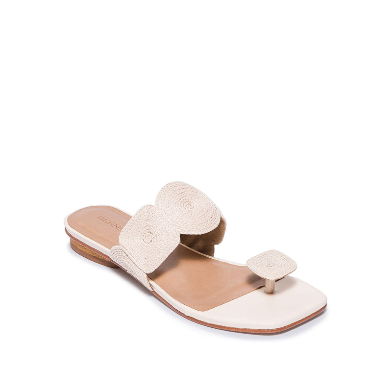 Bernardo Palermo Raffia Slidesandaler Dame Hvite | AWV5319XL