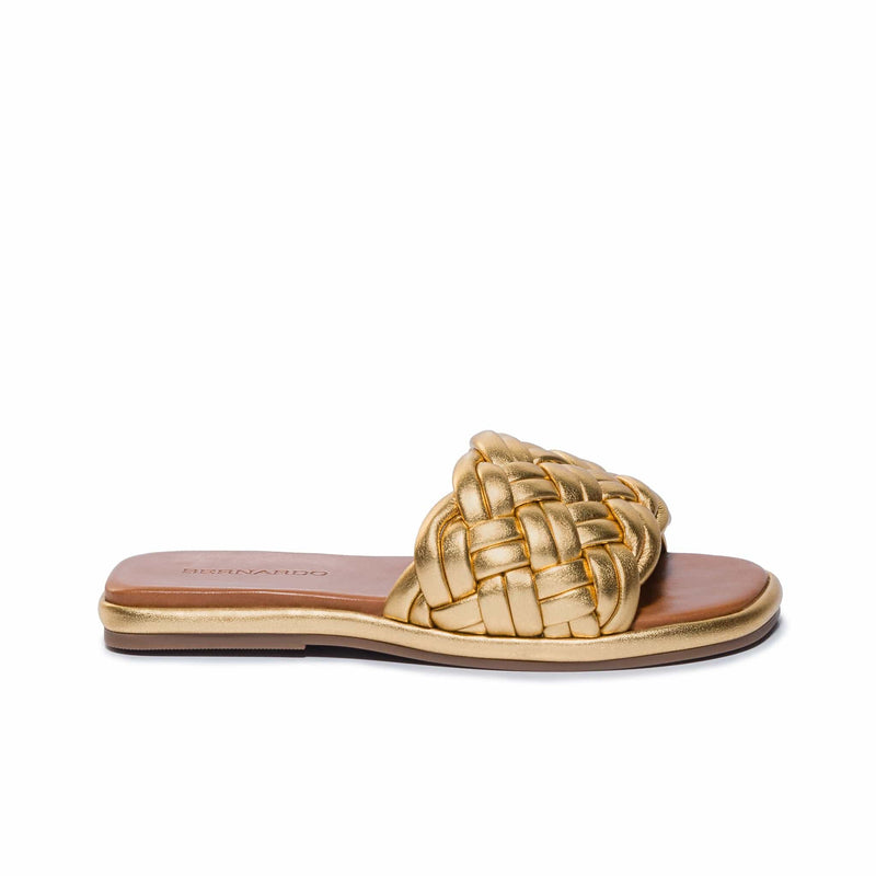 Bernardo Troy Woven Slidesandaler Dame Gull | TIC9923AJ