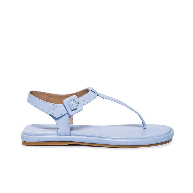 Bernardo Tucson T-Strap Flate Sandaler Dame Blå | WGQ3182VB